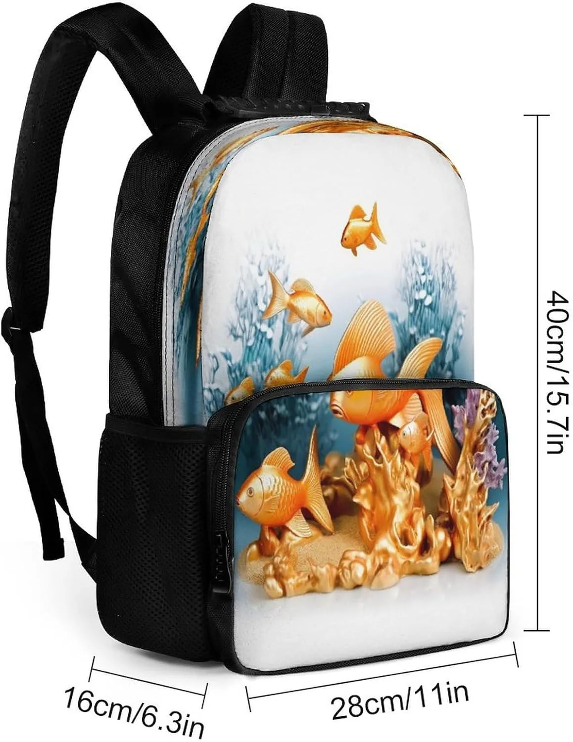 Backpacks Small Fishes Travel Bag Business Work Laptop Backpack