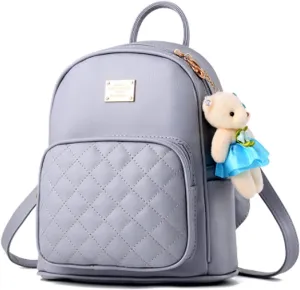 BAG WIZARD Leather Backpack Purse Satchel School Bags Casual Travel Daypacks for Womens