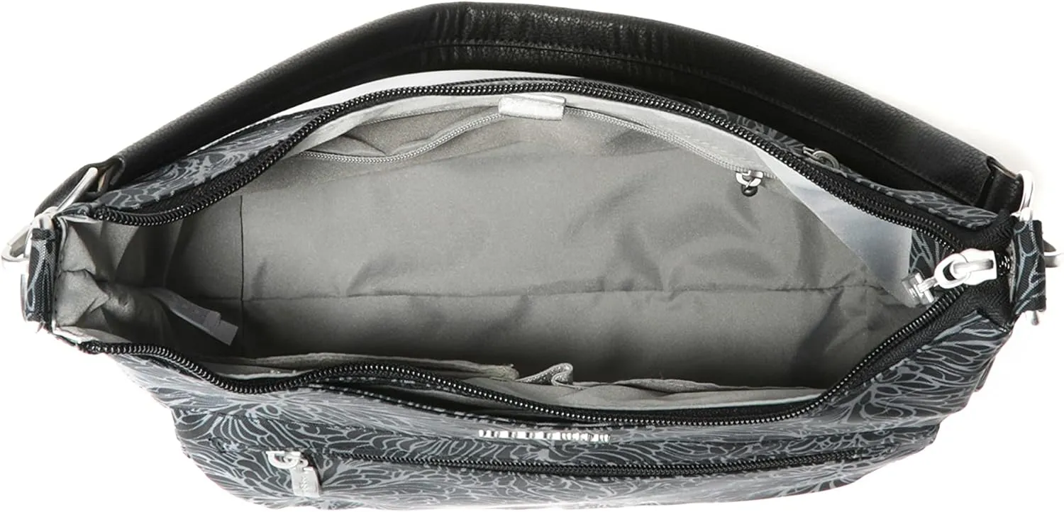 Baggallini Modern Pocket Half Moon 11"x10.5" Shoulder Women W/Replaceable Straps Converts to Crossbody Bag