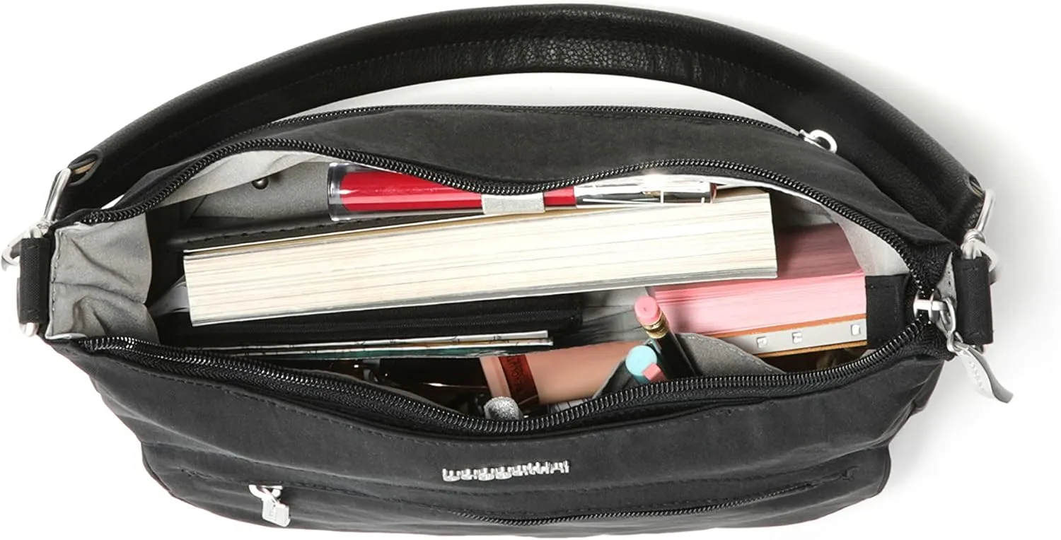 Baggallini Modern Pocket Half Moon 11"x10.5" Shoulder Women W/Replaceable Straps Converts to Crossbody Bag