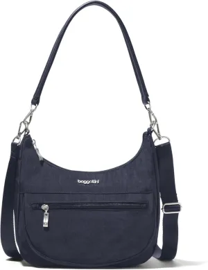 Baggallini Modern Pocket Half Moon 11"x10.5" Shoulder Women W/Replaceable Straps Converts to Crossbody Bag