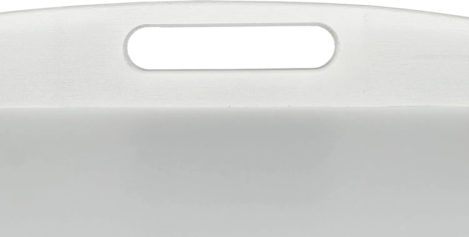 Bam & Boo White Bamboo Serving Tray Extra Large with Handles for Food, Drinks, Storage, Decor, Vanity, Breakfast, Parties, Weddings, Picnics(23.6” x 15” x 2.35”, White)