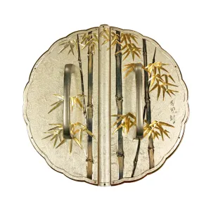 Bamboo Decorative Plate with Grip Handles