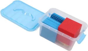 Base Ten Blocks Set, Math Cubes Manipulatives Classroom Set for Kids Learning Decimal Concepts, Place Value, Number Sense