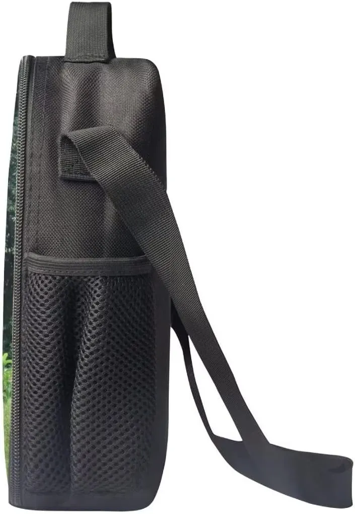 Beauty Collector Asian Elephant Lunch Bag Animal Back to School Lunch Box Case Cool Shoulder Strap Lunch Holder for Kids