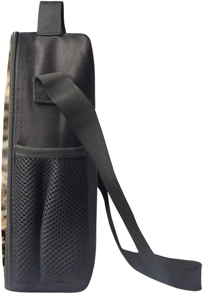 Beauty Collector Komodo Dragon Lunch Bag Animal Back to School Lunch Box Case Cool Shoulder Strap Lunch Holder for Kids