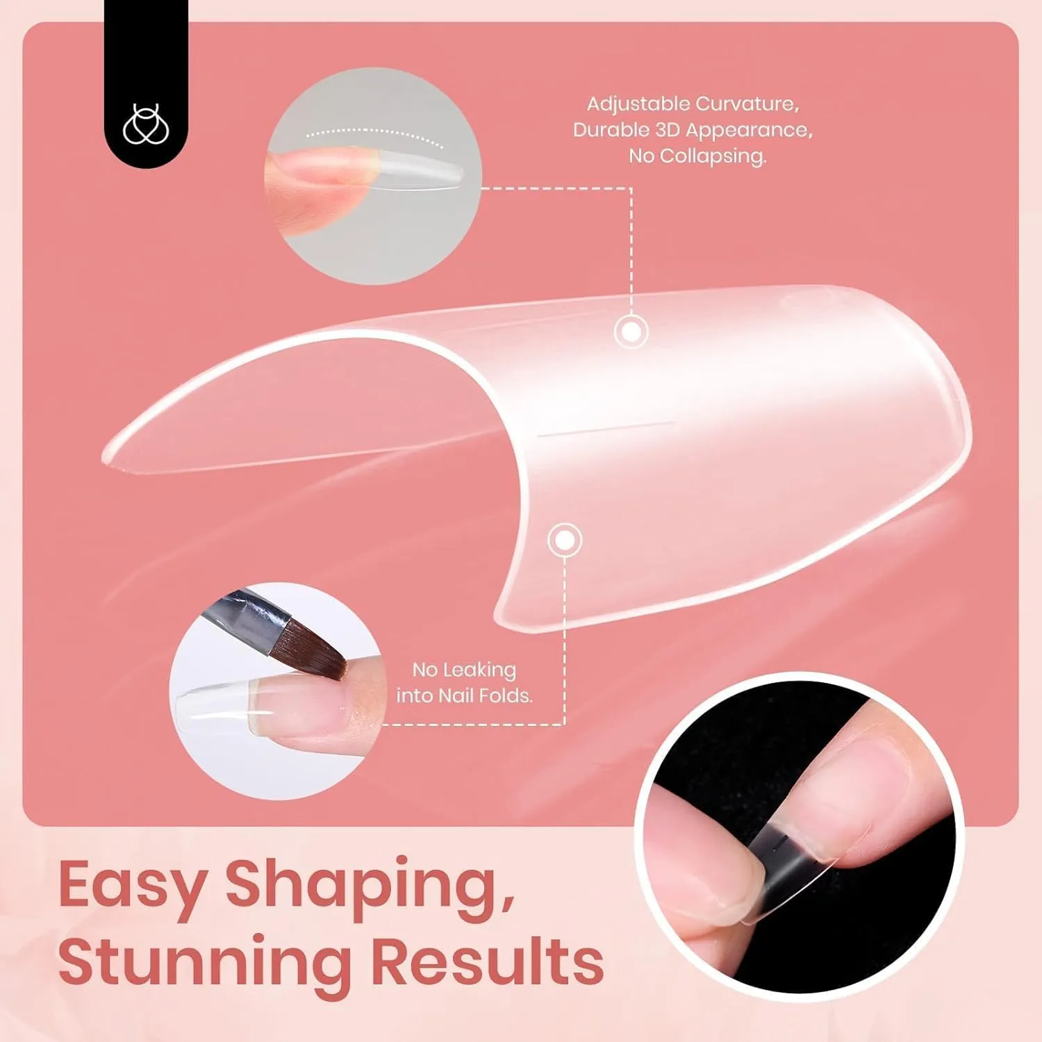 Beetles Poly Extension Gel Kit 3 Colors Nude Clear White With Tips Slip Solution All-in-One Builder Gel DIY French Nail Art Design Beginner Kit