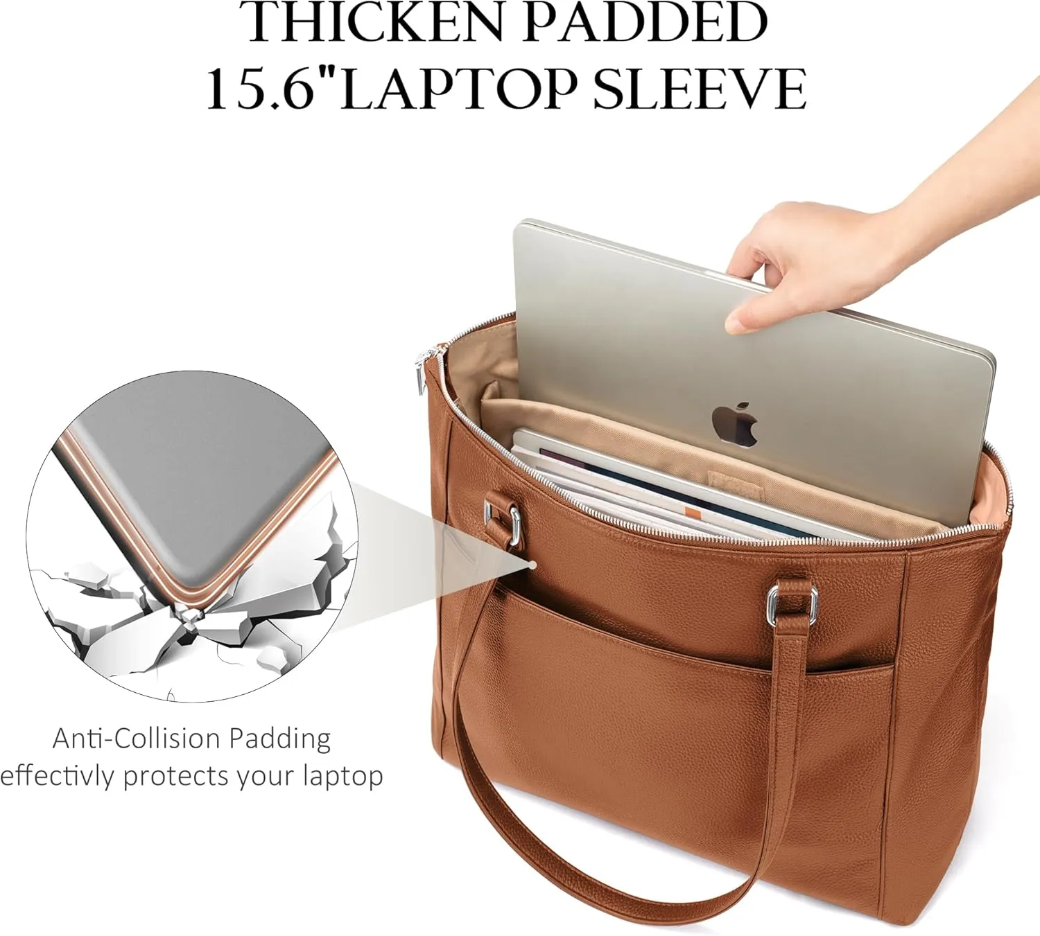 befen Genuine Leather Tote Bag for Women, Large Tote Bag for Women for Work Purses Satchel Handbags with Top Handles