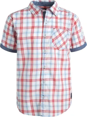 Ben Sherman Boys' Button Down Shirt - Casual Short Sleeve Woven Shirt - Kids' Collared Shirt for Boys (8-18)