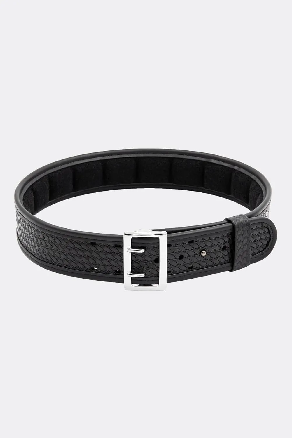Bianchi 7965 BSK Black Ergotek Sam Browne Belt with Chrome