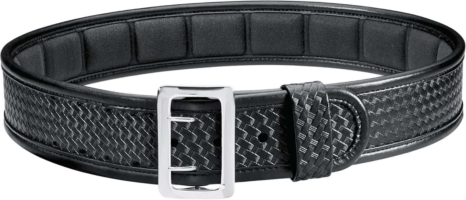 Bianchi 7965 BSK Black Ergotek Sam Browne Belt with Chrome