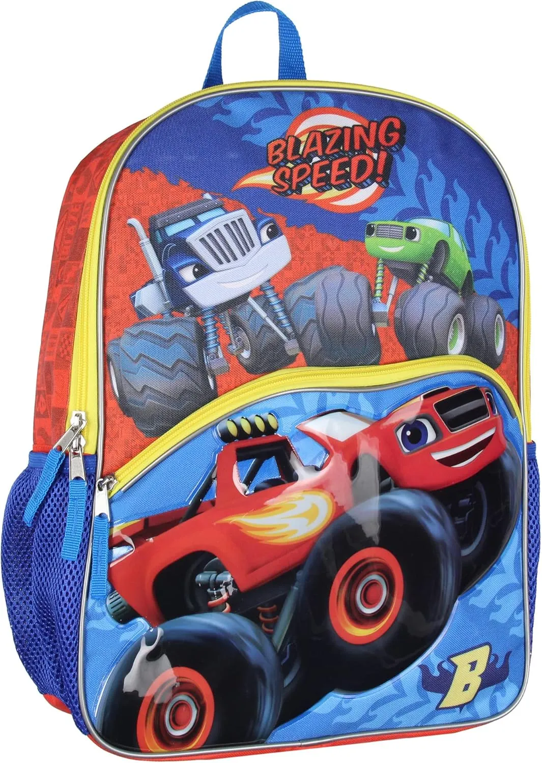 Bioworld Blaze and the Monster Machines Backpack 3D Blazing Speed School Travel Backpack