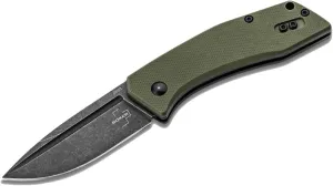 BÖKER PLUS® Worldwide 2.0 Pocket Knife - legal EDC two-handed folding knife with clip - slipjoint - G10 handle green - drop point - black blade - professional outdoor