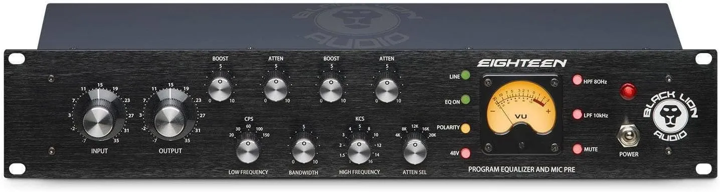 Black Lion Audio Eighteen Microphone Preamp & Induction EQ