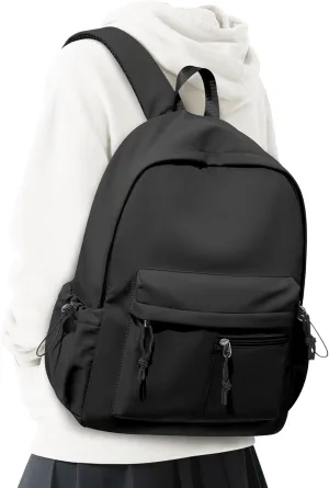 Black School Backpacks for Girls and Boys,Cute Kids Backpack,Waterproof High School Book Bag,Middle School Back Pack for Teenager