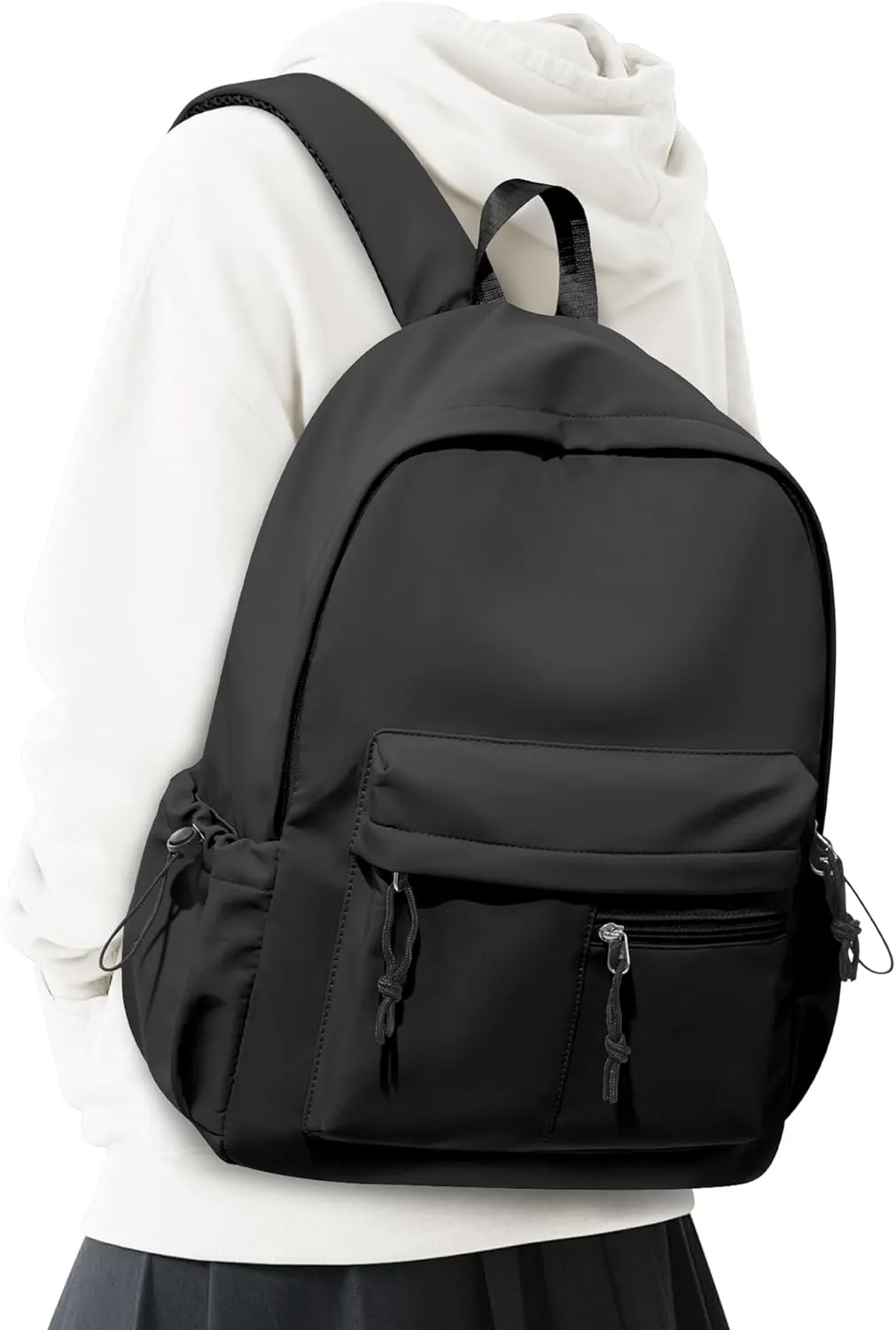 Black School Backpacks for Girls and Boys,Cute Kids Backpack,Waterproof High School Book Bag,Middle School Back Pack for Teenager