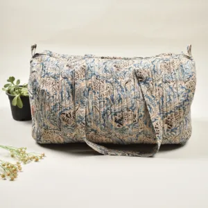 Blue Kalamkari Duffel Bag