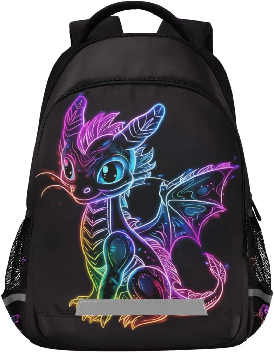 Blue Purple Green Dragon Backpack for Boys Girls Kids Elementary Bookbag School Bag Students Daypack Travel Rucksack