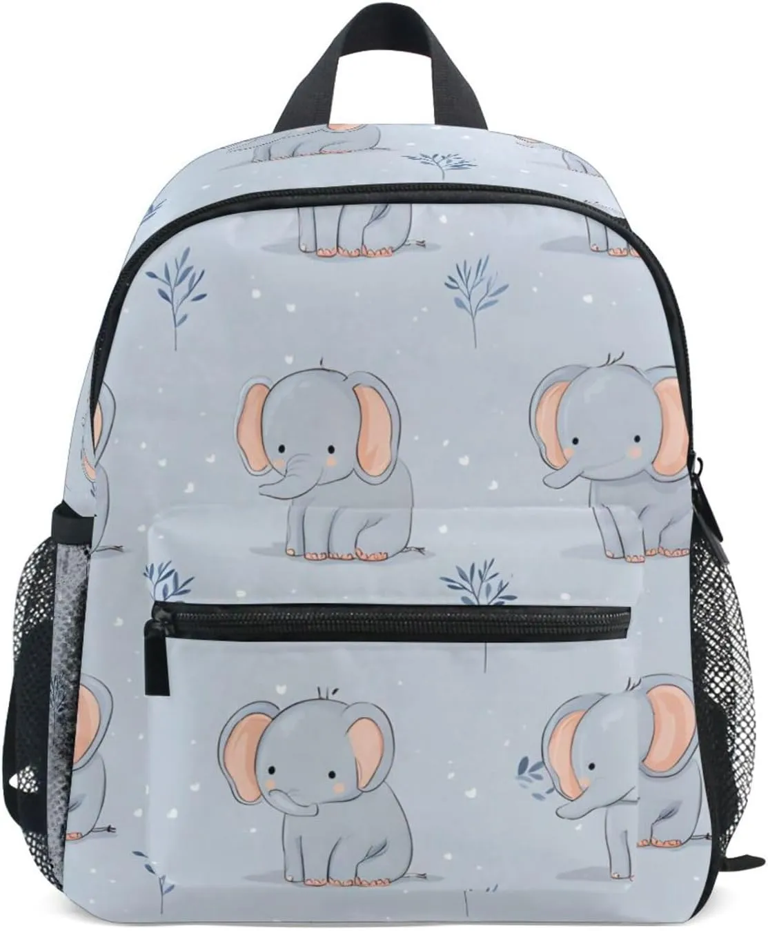 Bolaz Upgraded Backpack for School Teenagers Girls Boys-Cute Elephant Pattern,Travel Bag with Chest Buckle and Whistle