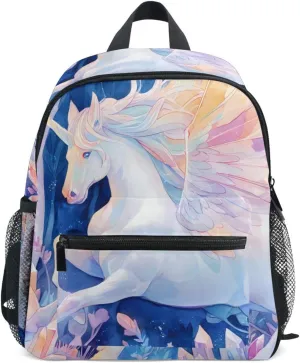 Bolaz Upgraded Backpack for School Teenagers Girls Boys-Unicorn Crystal,Travel Bag with Chest Buckle and Whistle