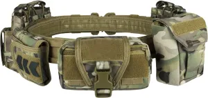 BOMTURN Battle Belt Tactical Belt with Accessories: Duty Belts Law Enforcement Combat Airsoft Police Belt with Pouches 7pcs