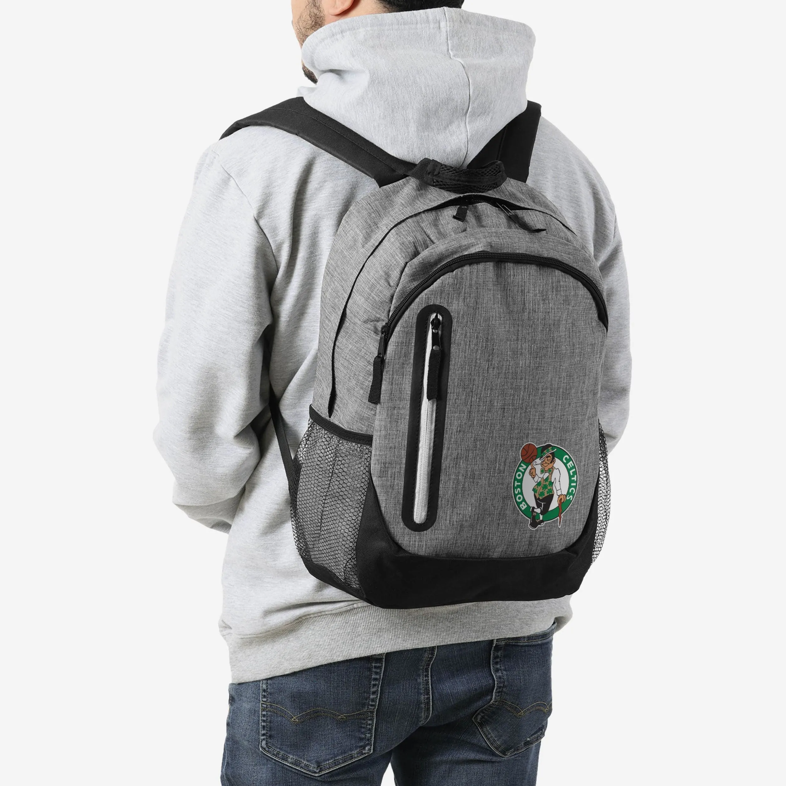 Boston Celtics Heather Grey Bold Color Backpack