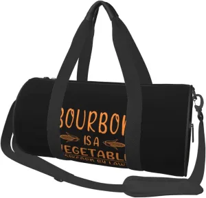 Bourbon Is A Vegetable 51% Corn By Law Duffel Bag Gym Bag Travel Sports Tote Large Foldable Beach Swim Yoga5