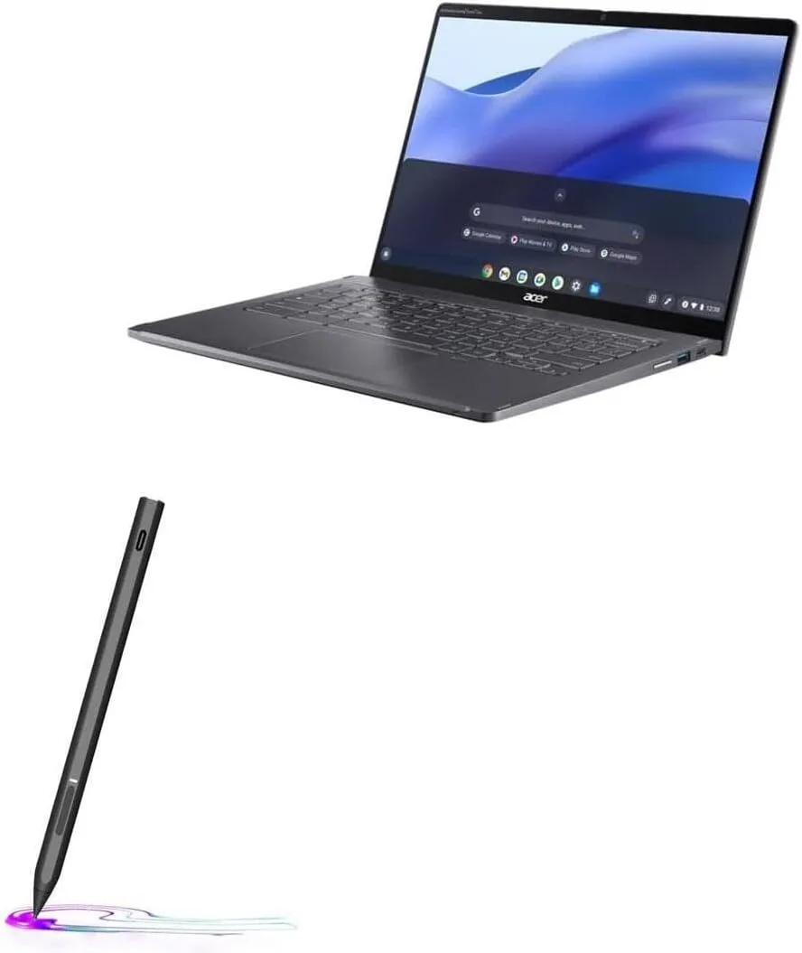 BoxWave Stylus Pen Compatible with Acer Chromebook Spin 714 (CP714-1WN) - DynaScript USI Active Stylus, Electronic USI Stylus with Ultra Fine Tip - Jet Black