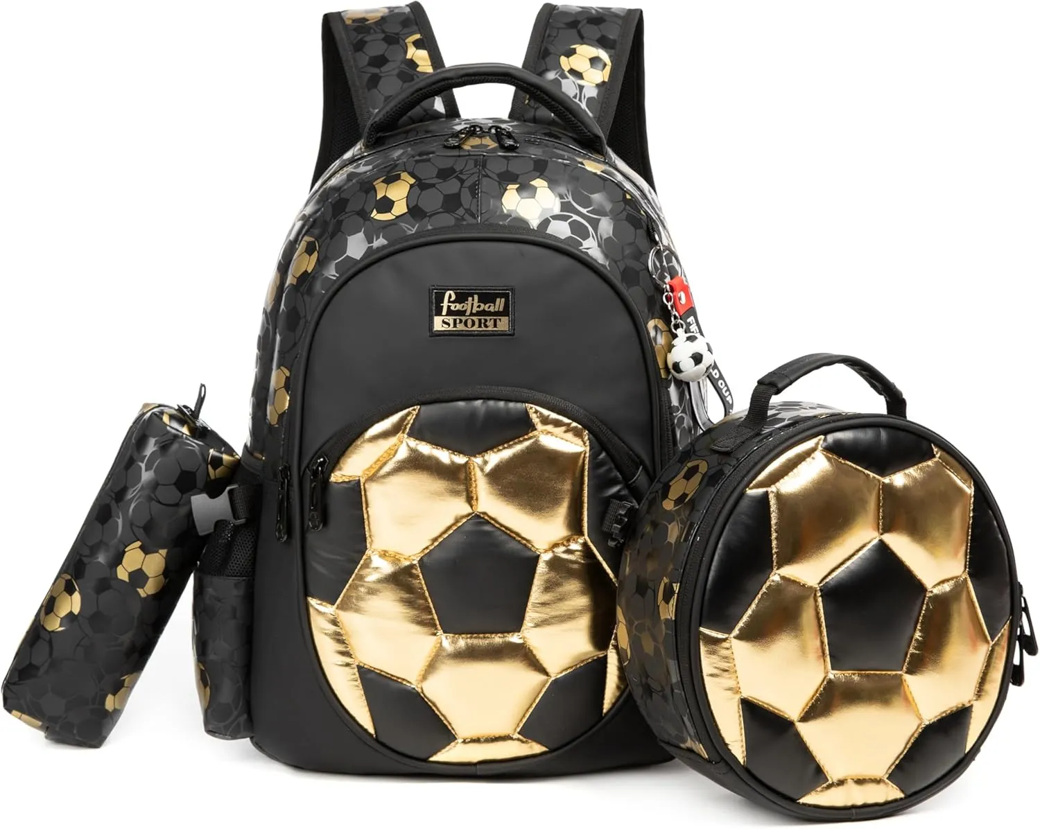 Boys' School Backpack with Lunch Box and Pencil Case - Ideal for Teens and Middle School Students