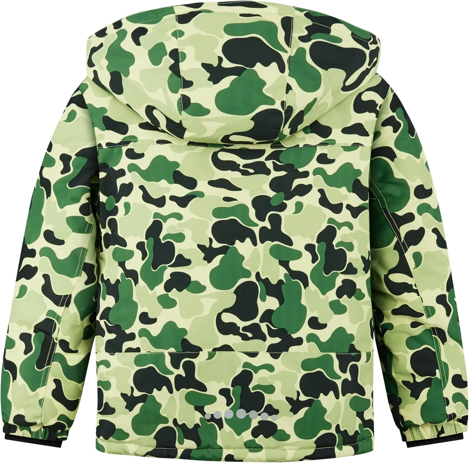 Boys Waterproof Ski Jacket Fleece Lined Warm Winter Snow Coat Hooded Winter Jacket for Kids