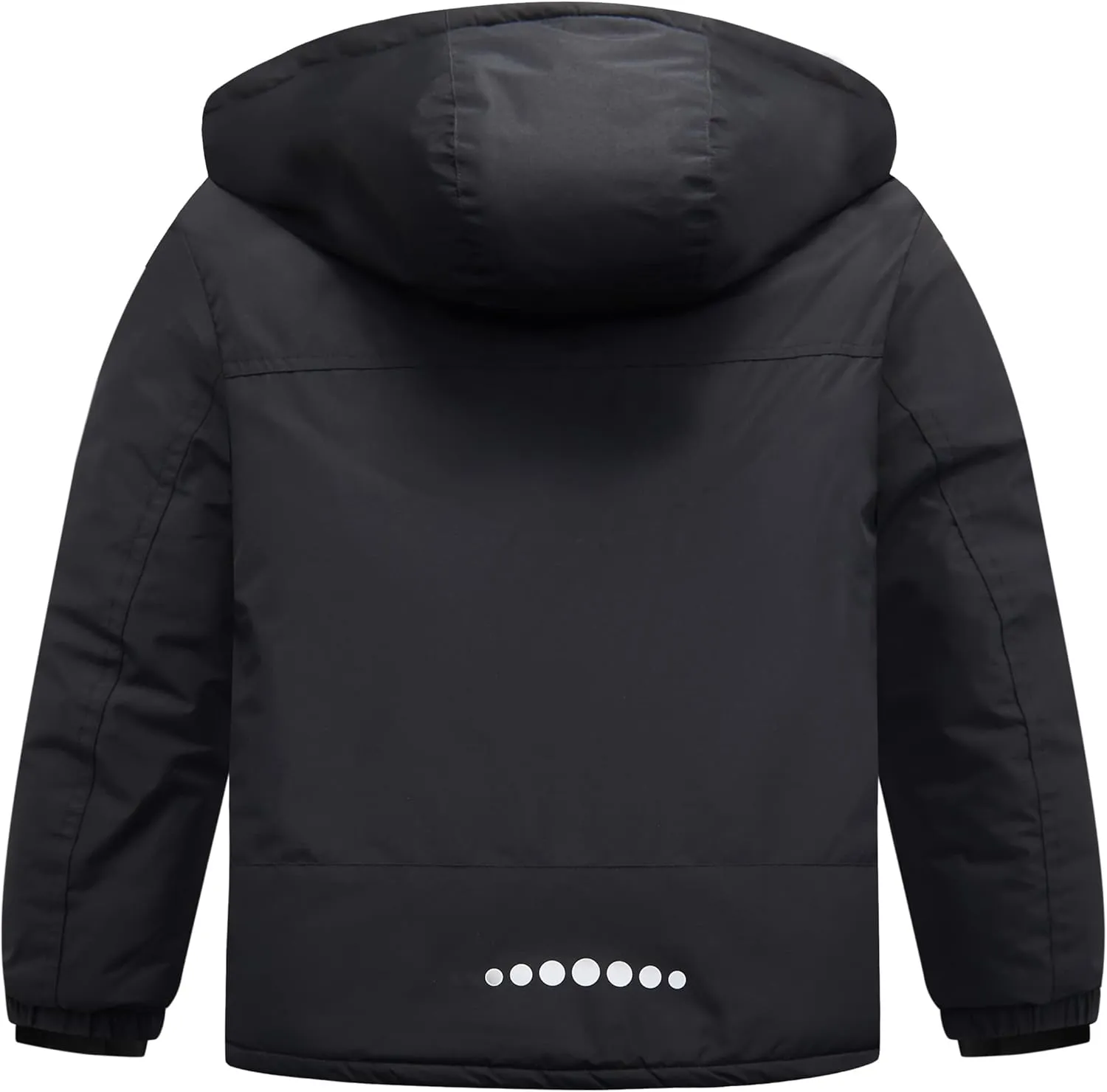 Boys Waterproof Ski Jacket Fleece Lined Warm Winter Snow Coat Hooded Winter Jacket for Kids