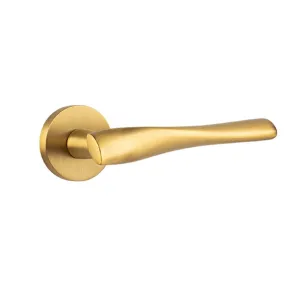 Brass Door Handles for Interior Doors – Passage & Privacy Lever Door Handle French Bronze