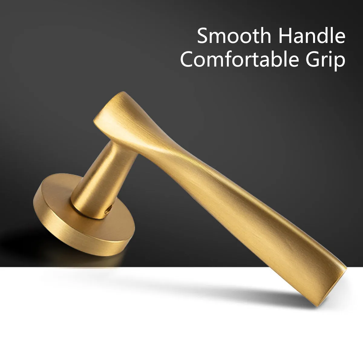 Brass Door Handles for Interior Doors – Passage & Privacy Lever Door Handle Galaxy Grey