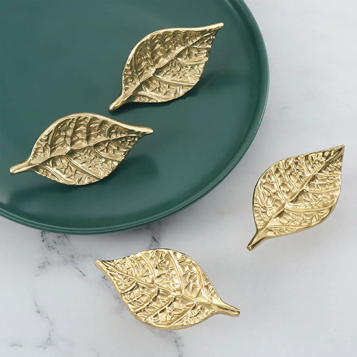 Brass Leaf Cabinet Knob | Artistic Knobs for Cabinets and Drawers