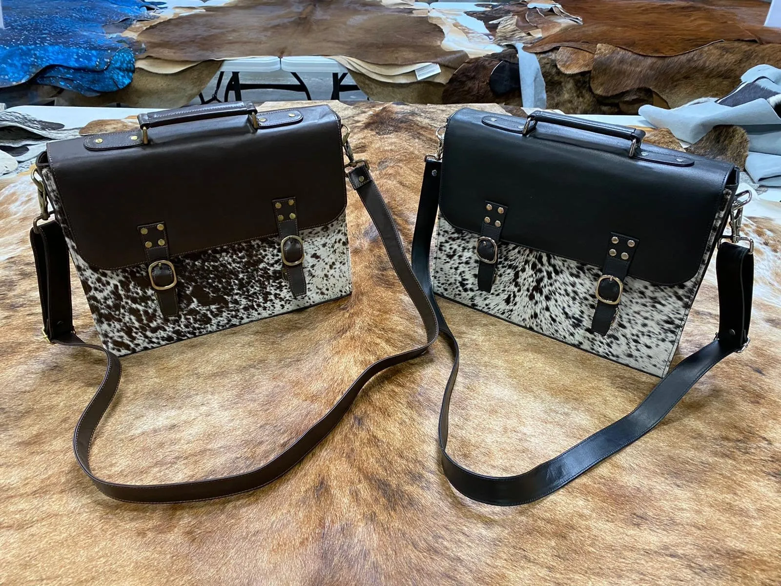 Brazilian Leather Cowhide Suitcase