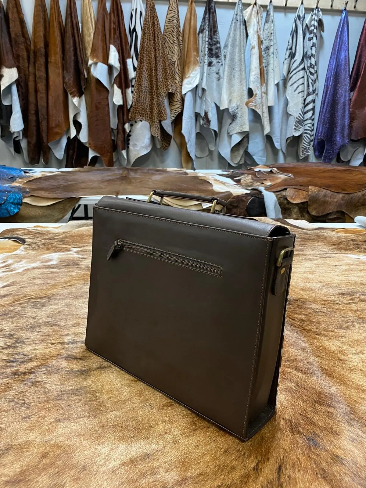 Brazilian Leather Cowhide Suitcase