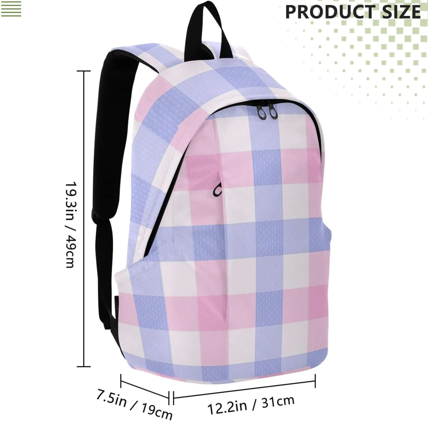 Bright Casual Daypack Backpacks for Woman Cute Pink Blue Fashion Casual Cool Bookbag for Teen Girls