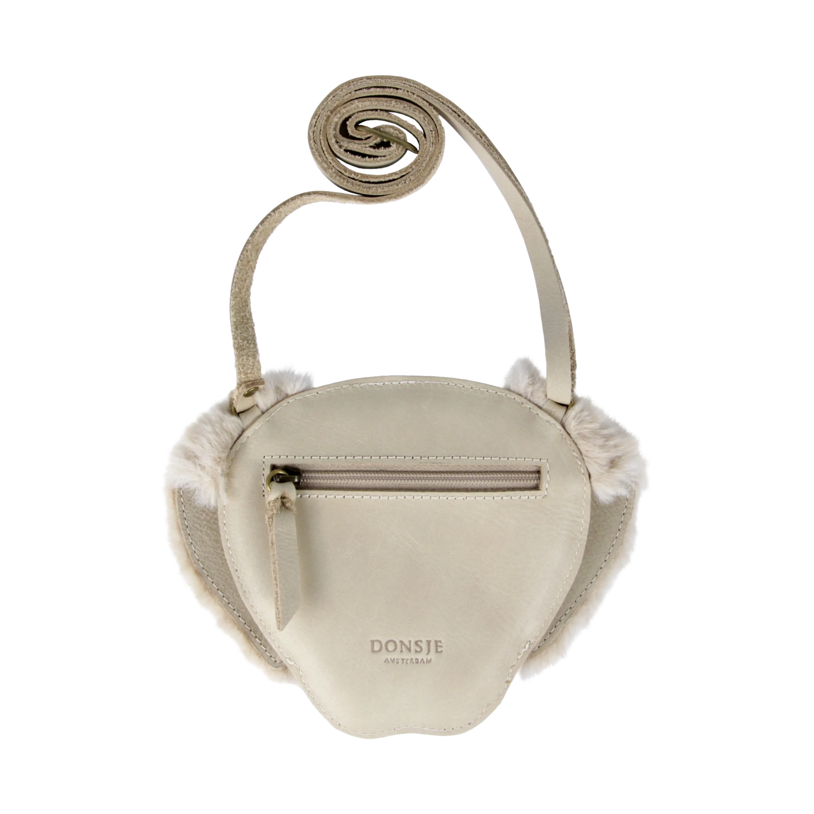 Britta Exclusive Purse | Golden Retriever | Ivory Classic Leather