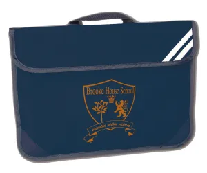Brooke House (2805) Navy Printed Book Carrier (2707)