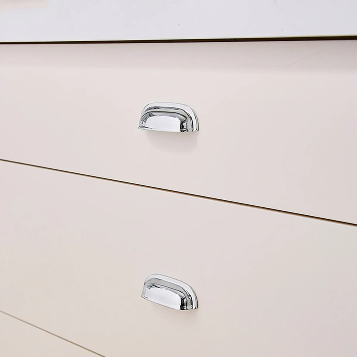 Brushed Brass and Silver Flush Pull Handles | Copper Cabinet Pulls Silver