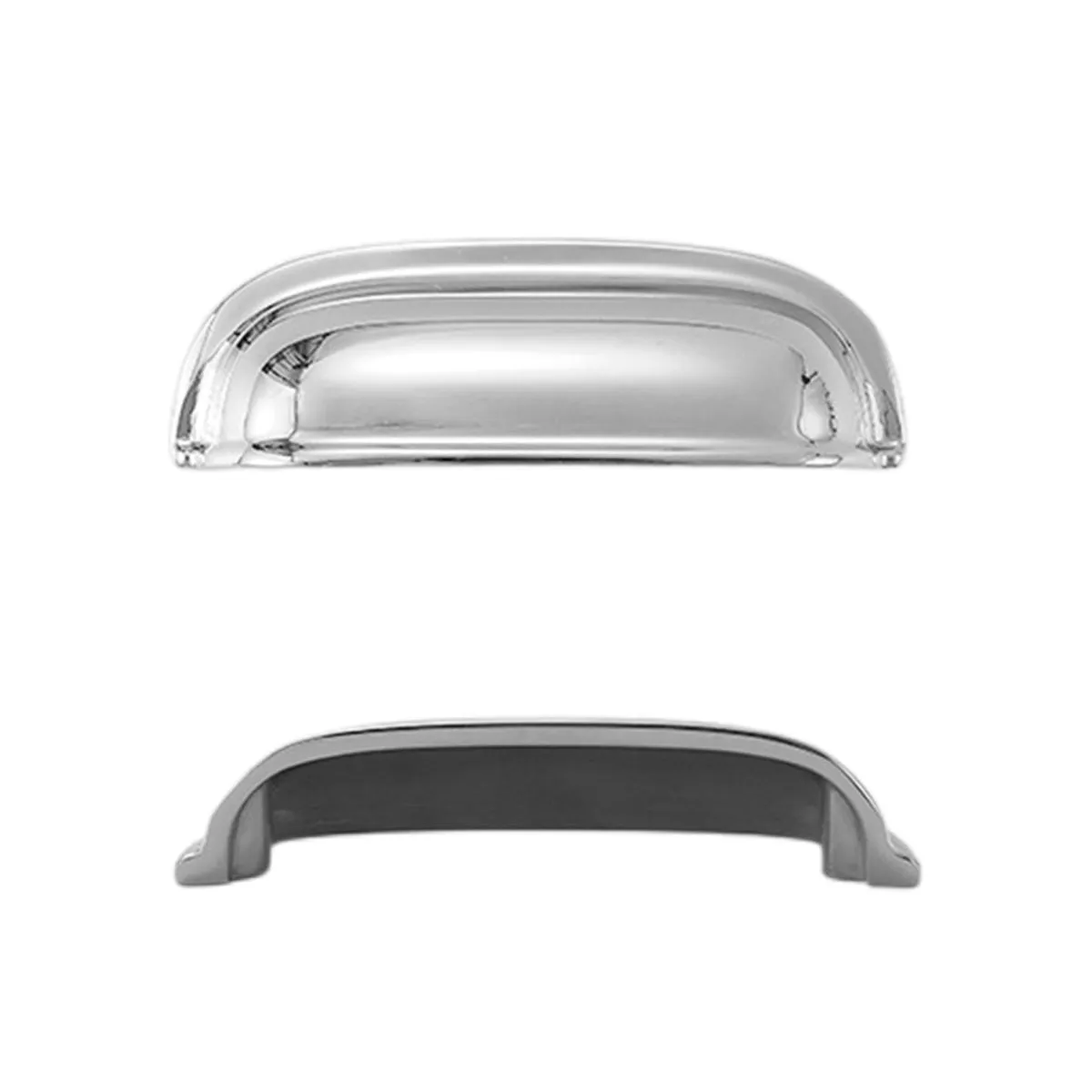 Brushed Brass and Silver Flush Pull Handles | Copper Cabinet Pulls