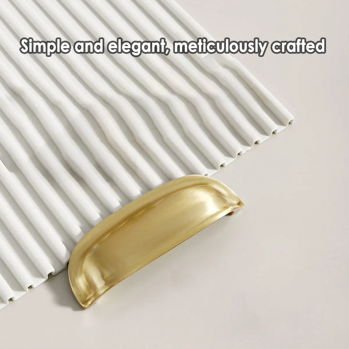 Brushed Brass and Silver Flush Pull Handles | Copper Cabinet Pulls