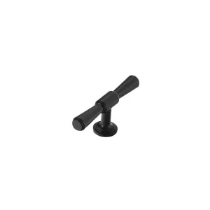 Brushed Brass Cabinet Handles for Kitchen and Cabinet Doors Black