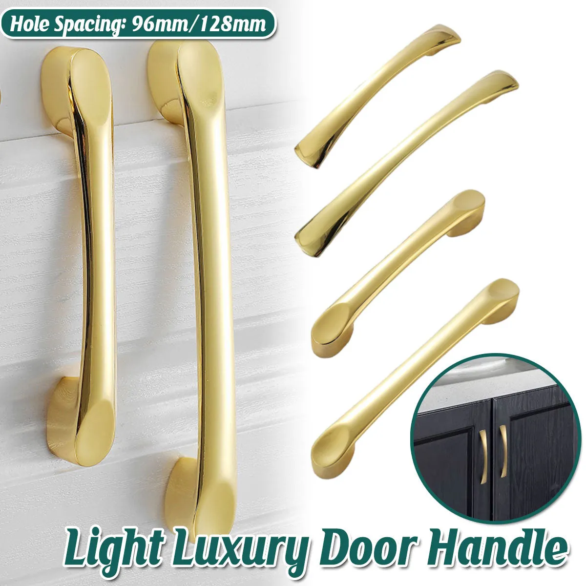Brushed Brass Cabinet Handles-Pull Handles