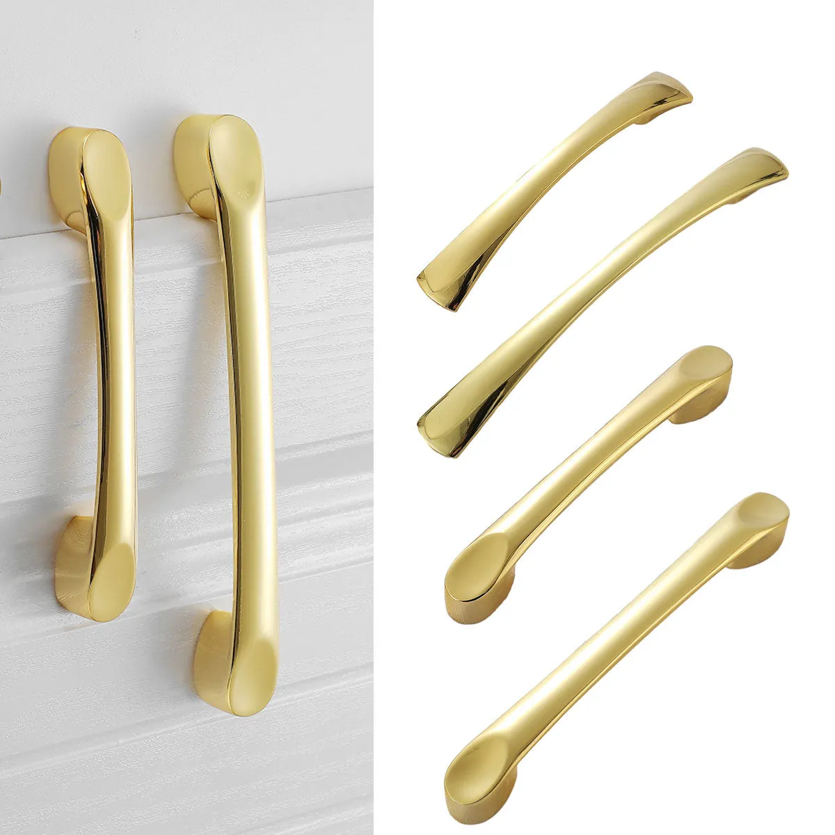 Brushed Brass Cabinet Handles-Pull Handles