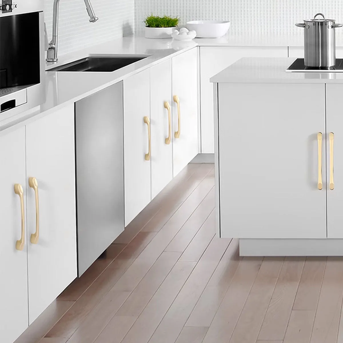 Brushed Brass Cabinet Handles-Pull Handles