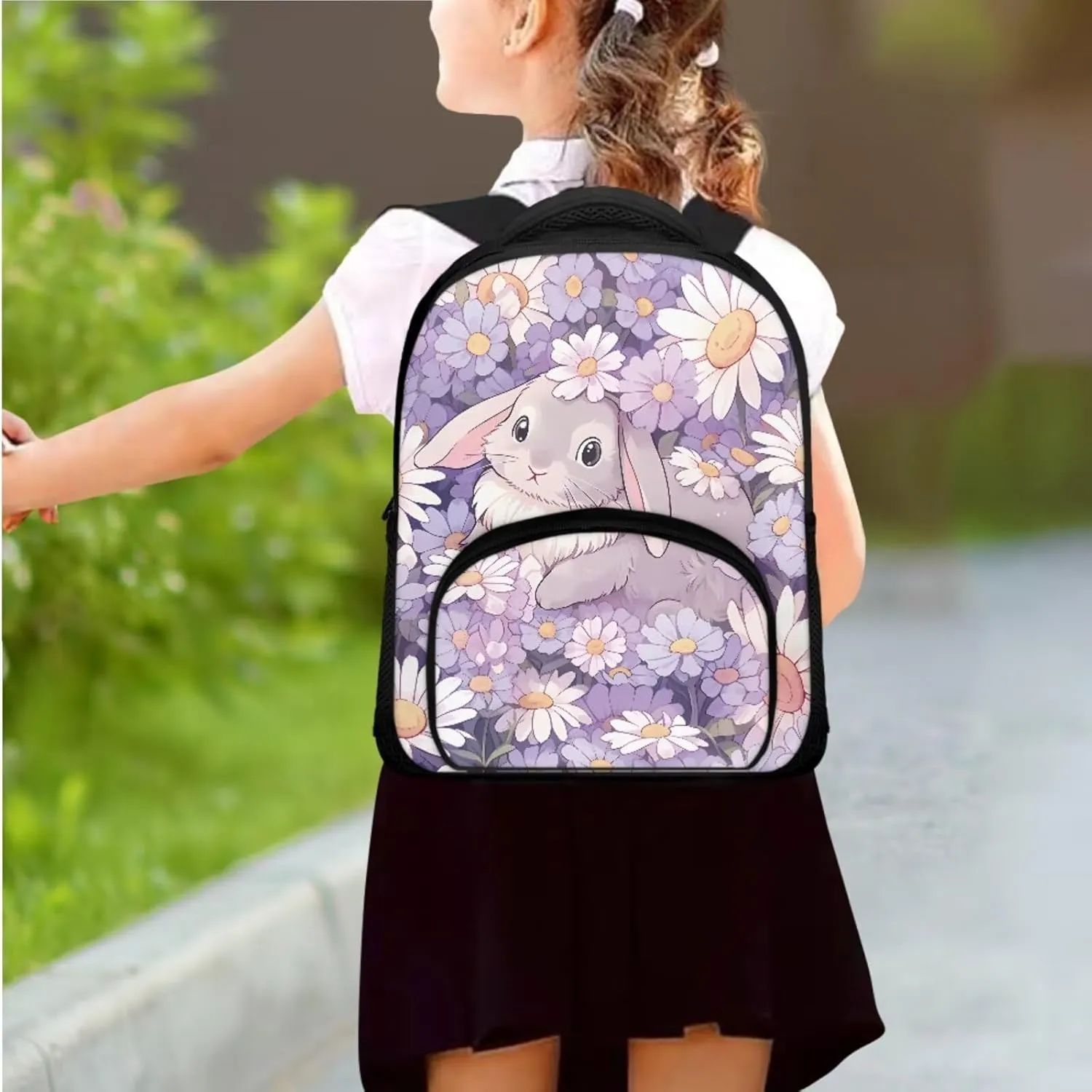 Bunny Little Girl Backpacks Ages 2 Kindergarten School Bags for Teen Girls Back to School Bookbag Lunchbox for Girls Storing The Majority of Gear Books and Notebooks