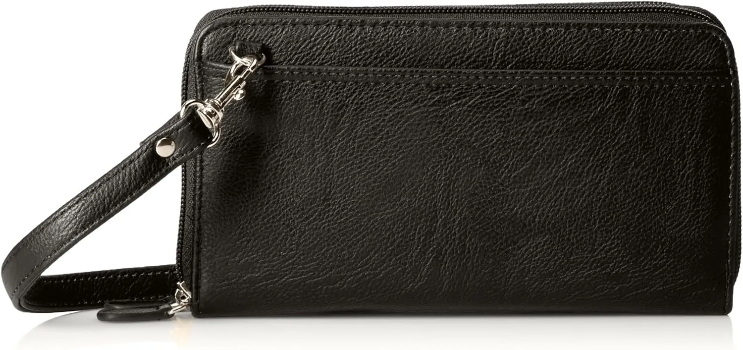 Buxton the Ultimate Double Zip Organizer (Clip Color May Vary)