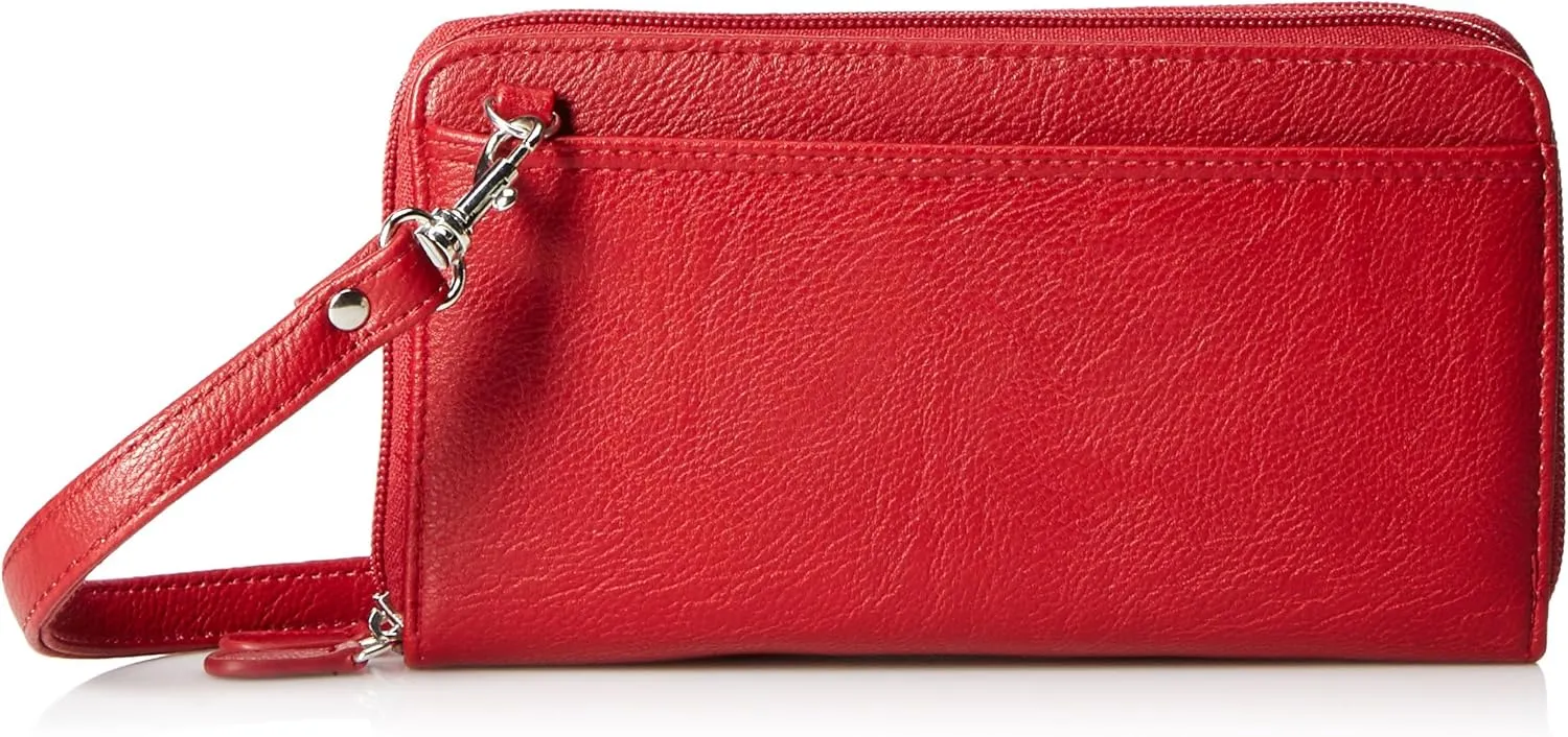 Buxton the Ultimate Double Zip Organizer (Clip Color May Vary)
