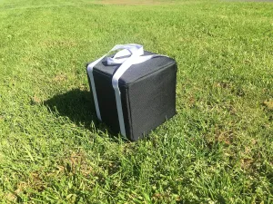 BuyBocceBalls Listing - Heavy Duty Nylon Bocce Bag - Black with White Handles